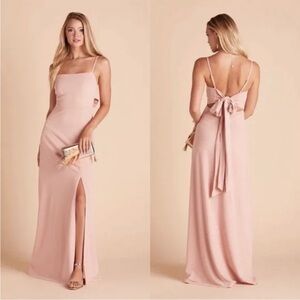 Birdy Grey Ash cowl neck bridesmaid‎ dress Dusty Rose